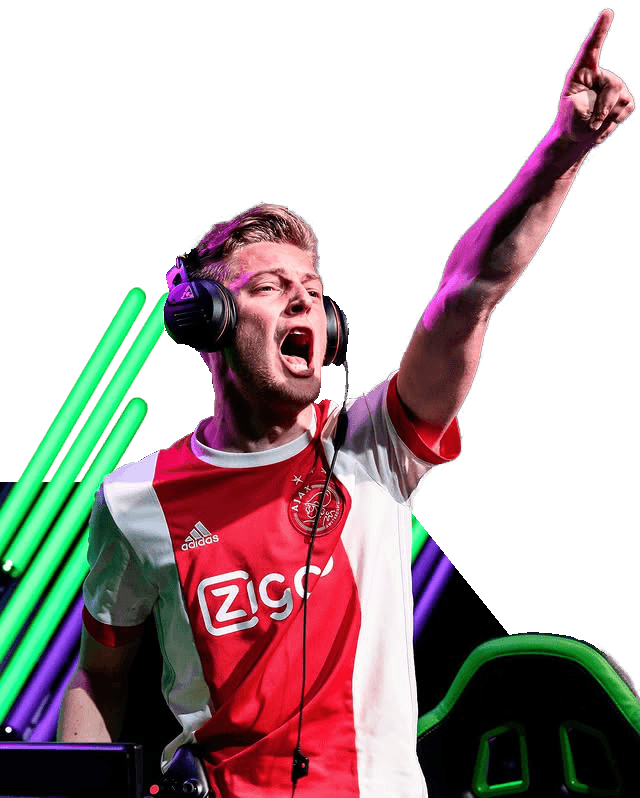 Dani Hagebeuk juichend